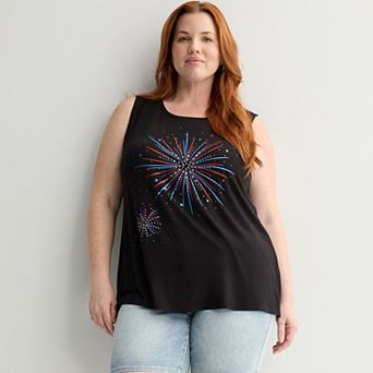 Plus Size Apt. 9® Embellished Tank Top