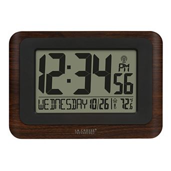 La Crosse Technology Digital Atomic Clock with Calendar & Indoor Temperature