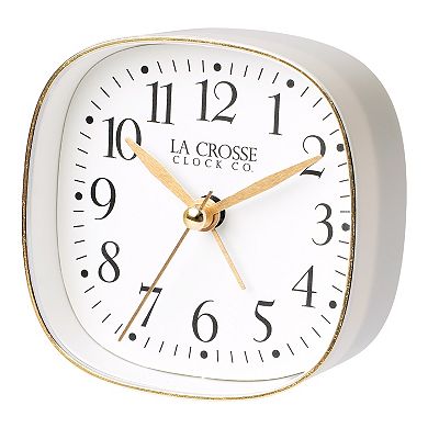 La Crosse Technology 3.35-Inch Silent Sweeping Analog Alarm Clock