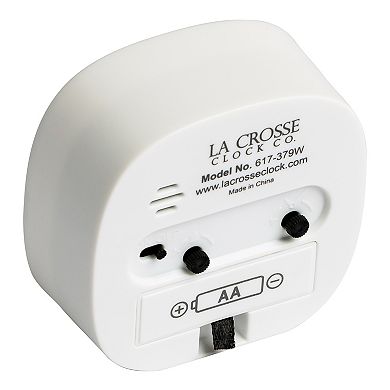 La Crosse Technology 3.35-Inch Silent Sweeping Analog Alarm Clock