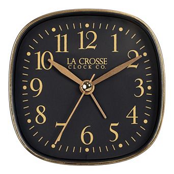 La Crosse Technology 3.35-Inch Silent Sweeping Analog Alarm Clock
