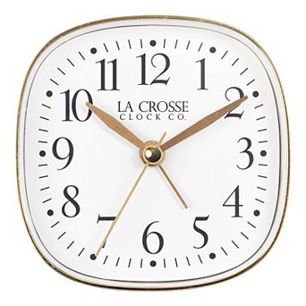 La Crosse Technology 3.35-Inch Silent Sweeping Analog Alarm Clock