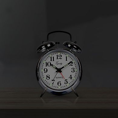 La Crosse Technology 6.5-Inch Battery Operated Analog Twin Bell Alarm Clock