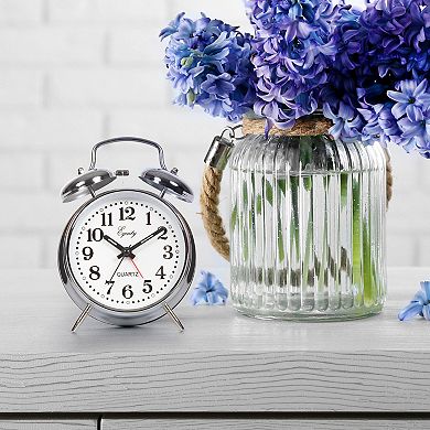 La Crosse Technology 6.5-Inch Battery Operated Analog Twin Bell Alarm Clock