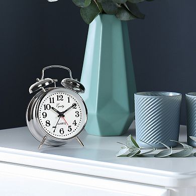 La Crosse Technology 6.5-Inch Battery Operated Analog Twin Bell Alarm Clock