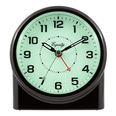 La Crosse Technology Night Vision Silent Sweeping Analog Alarm Clock