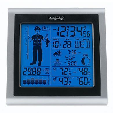 La Crosse Technology Digital Wireless Forecast with Fisherman Icon