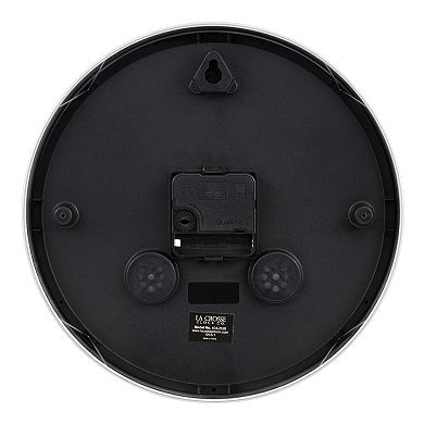 La Crosse Technology 10-Inch Metal Analog Quartz Wall Clock