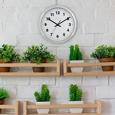 La Crosse Technology 10-Inch Metal Analog Quartz Wall Clock