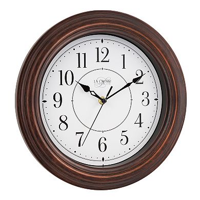 La Crosse Technology 12-Inch Evelyn Silent Sweeping Analog Quartz Wall Clock