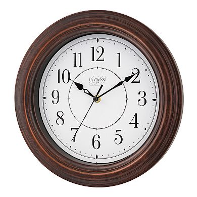La Crosse Technology 12-Inch Evelyn Silent Sweeping Analog Quartz Wall Clock