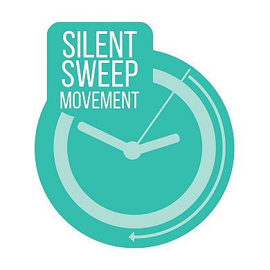 La Crosse Technology 12-Inch Evelyn Silent Sweeping Analog Quartz Wall Clock