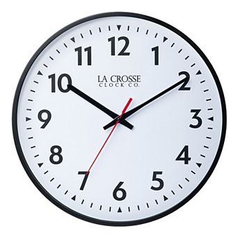 La Crosse Technology 19-Inch Commercial Silent Sweeping Analog Quartz Wall Clock