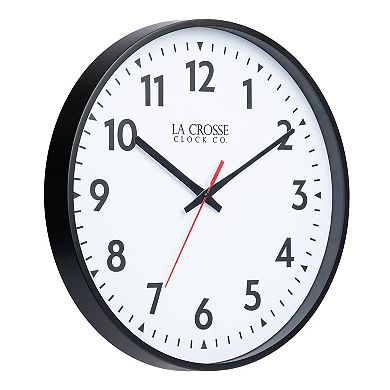 La Crosse Technology 19-Inch Commercial Silent Sweeping Analog Quartz Wall Clock