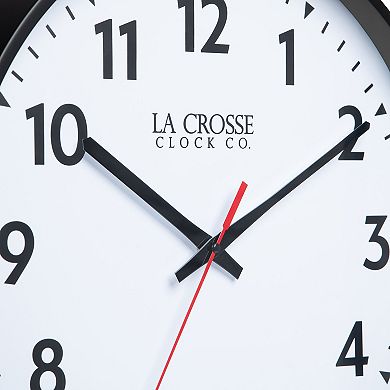 La Crosse Technology 19-Inch Commercial Silent Sweeping Analog Quartz Wall Clock