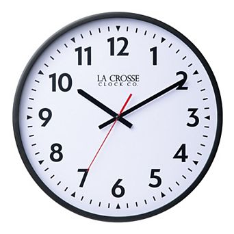 La Crosse Technology 16-Inch Commercial Silent Sweeping Analog Wall Clock