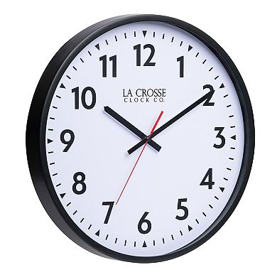 La Crosse Technology 16-Inch Commercial Silent Sweeping Analog Wall Clock