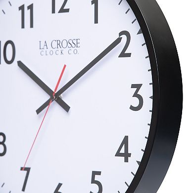 La Crosse Technology 16-Inch Commercial Silent Sweeping Analog Wall Clock