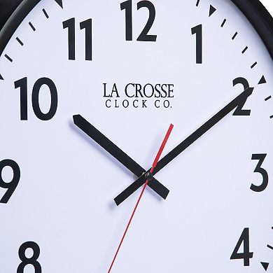 La Crosse Technology 16-Inch Commercial Silent Sweeping Analog Wall Clock