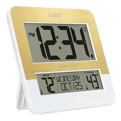 La Crosse Technology Digital Atomic Clock with Indoor & Outdoor Temperature