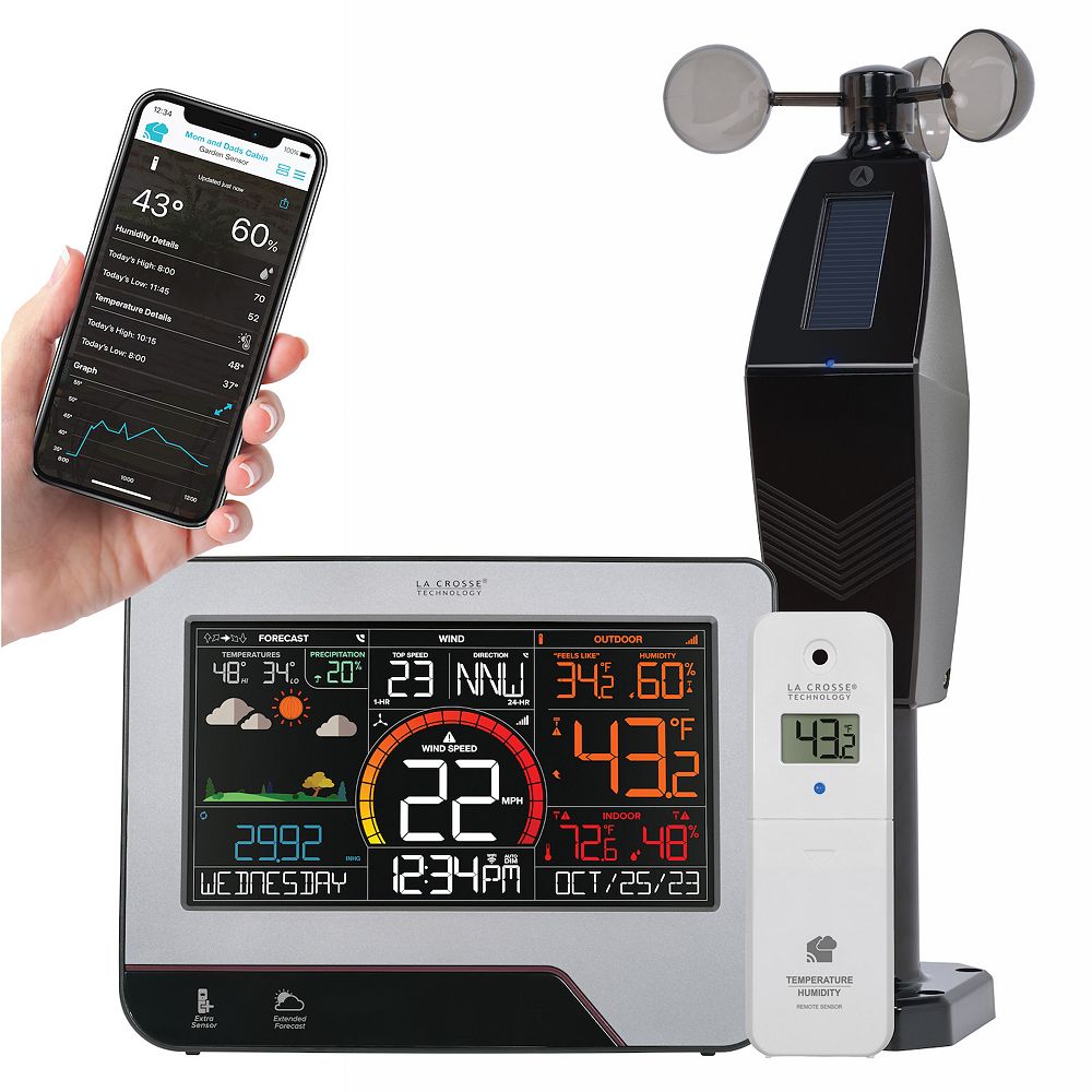 La Crosse Technology Wi-Fi Wind & Weather Center with Remote Monitoring