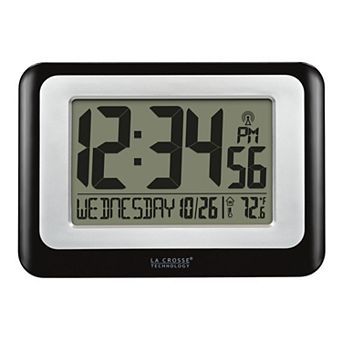La Crosse Technology Digital Atomic Clock with Calendar & Indoor Temperature