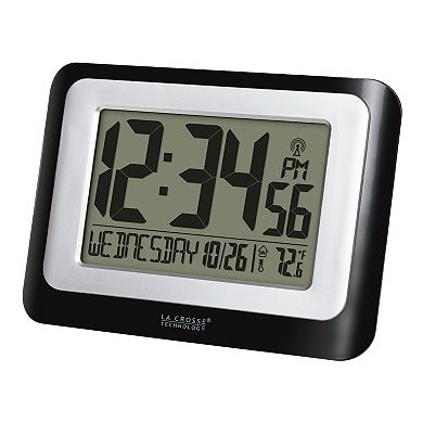 La Crosse Technology Digital Atomic Clock with Calendar & Indoor Temperature