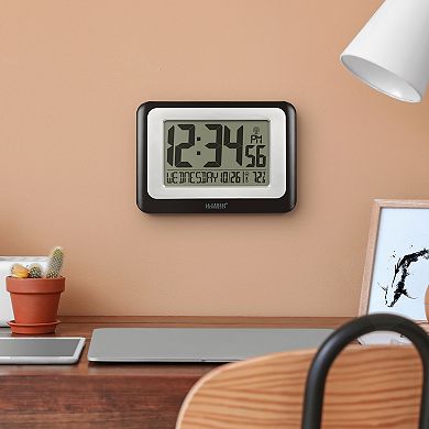 La Crosse Technology Digital Atomic Clock with Calendar & Indoor Temperature