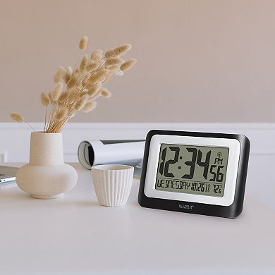 La Crosse Technology Digital Atomic Clock with Calendar & Indoor Temperature