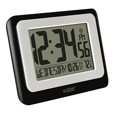 La Crosse Technology Digital Atomic Clock with Calendar & Indoor Temperature