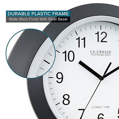 La Crosse Technology Atomic Analog Wall Clock 12 Inches