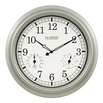 La Crosse Technology 18-Inch Indoor/Outdoor Analog Quartz Wall Clock