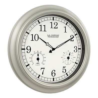 La Crosse Technology 18-Inch Indoor/Outdoor Analog Quartz Wall Clock