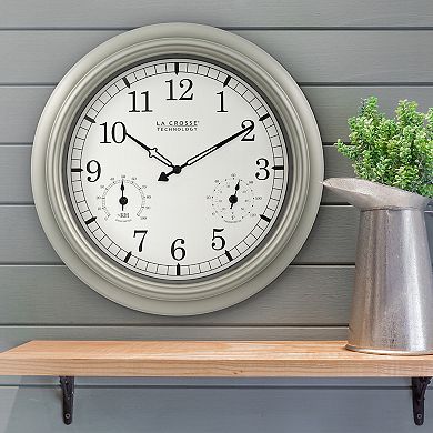 La Crosse Technology 18-Inch Indoor/Outdoor Analog Quartz Wall Clock