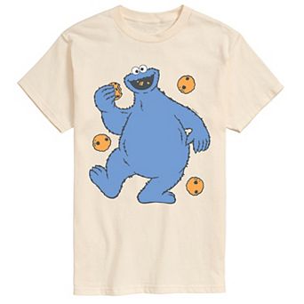 Men's Sesame Street Cookie Monster Portrait Graphic Tee