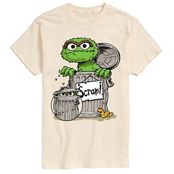 Men's Sesame Street Oscar The Grouch Portrait Graphic Tee