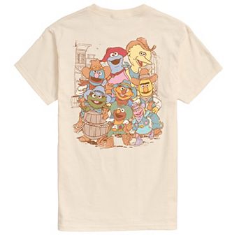 Men's Sesame Street Group Western Scene Graphic Tee
