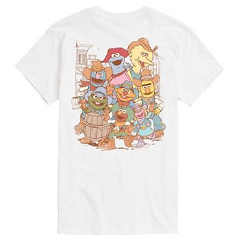 Men's Sesame Street Group Western Scene Graphic Tee