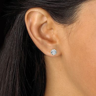 PalmBeach Jewelry 1.96 TCW Cubic Zirconia Goldtone Stud Earrings