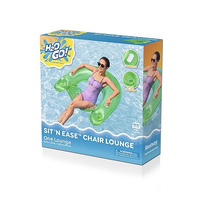 H2OGO! Sit 'N Ease Inflatable Pool Chair Lounge - Styles May Vary