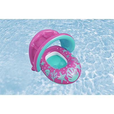 H2OGO! Splash Star Inflatable Shaded Baby Boat Float