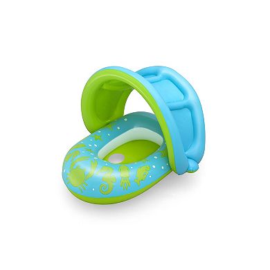 H2OGO! Splash Star Inflatable Shaded Baby Boat Float