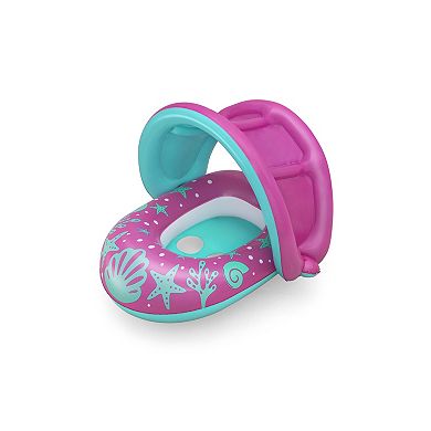 H2OGO! Splash Star Inflatable Shaded Baby Boat Float