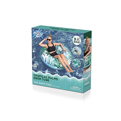 H2OGO! Tropical Palms Inflatable Swim Tube