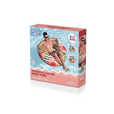 H2OGO! Tropical Palms Inflatable Swim Tube