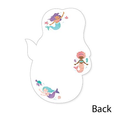 Big Dot of Happiness Mermaid Thank You Cards with Envelopes