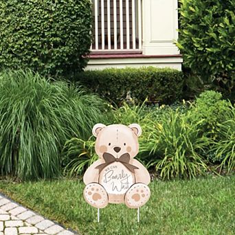 Big Dot of Happiness We Can Bearly Wait Bear Yard Sign - 1 pc