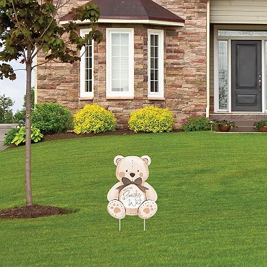 Big Dot of Happiness We Can Bearly Wait Bear Yard Sign - 1 Pc