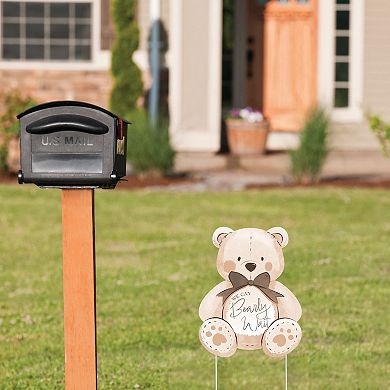 Big Dot of Happiness We Can Bearly Wait Bear Yard Sign - 1 Pc