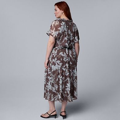 Plus Size Simply Vera Vera Wang Flowy Maxi Dress